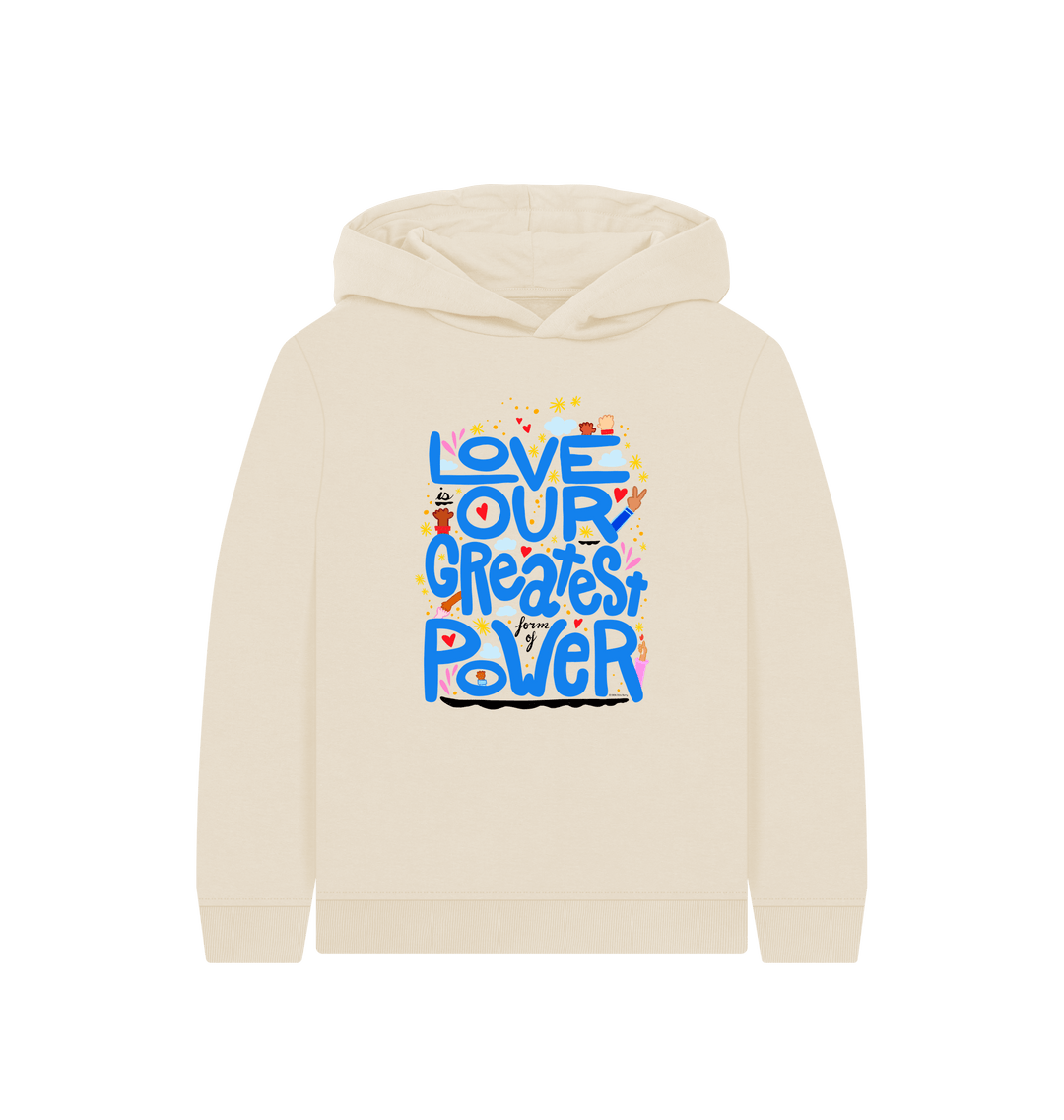 Oat Printed Kids Hoodie Front