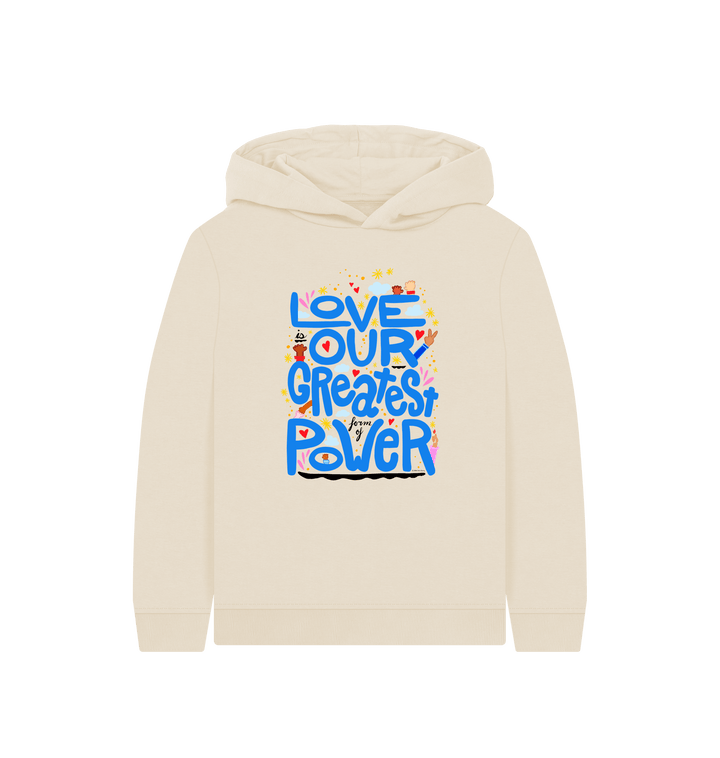 Oat Printed Kids Hoodie Front