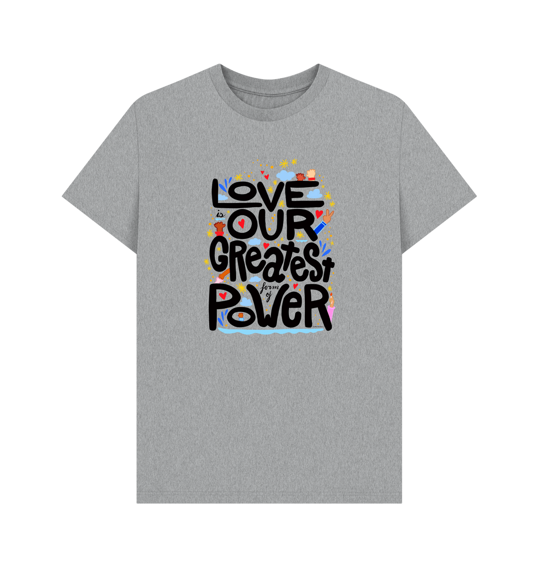 Athletic Grey Printed T-shirt Front