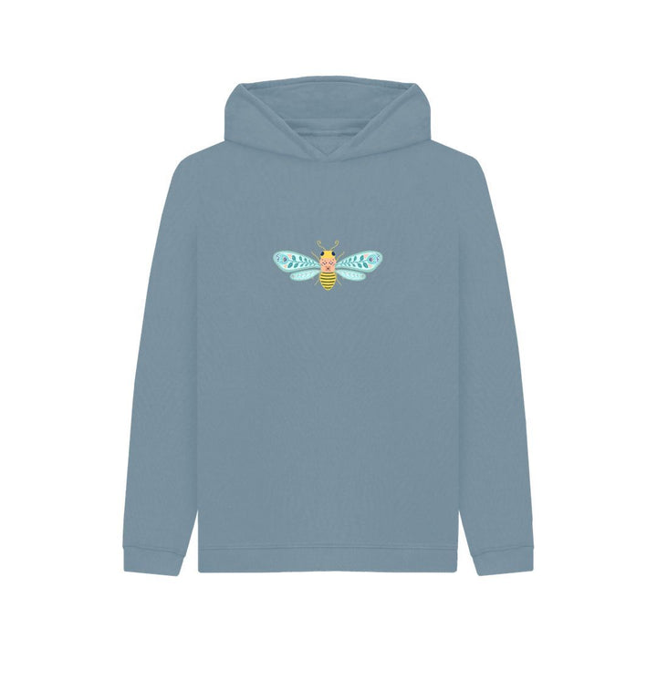 Stone Blue Cozy Bee Pullover Hoodie Sweatshirt Assorted Colors (Kids)