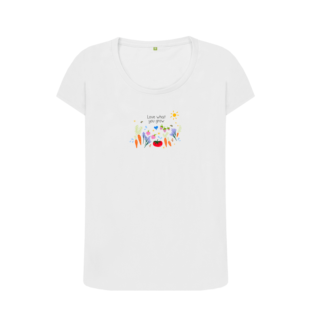 White Printed T-shirt Front