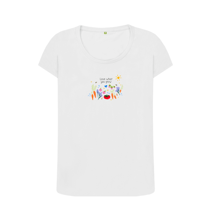 White Printed T-shirt Front
