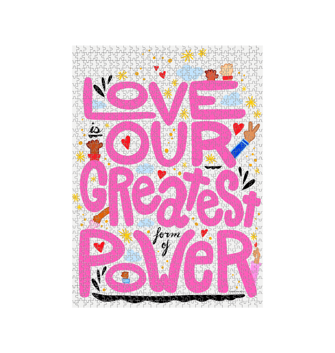 White Jigsaw Puzzles Front