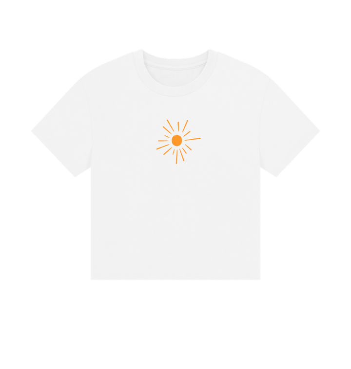 White Printed T-shirt Front