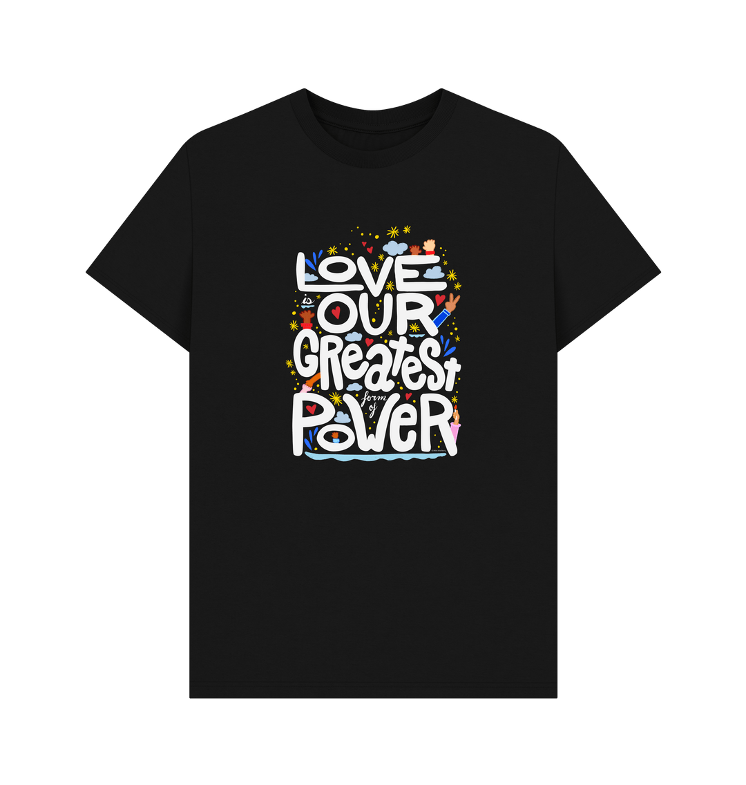 Black Printed T-shirt Front