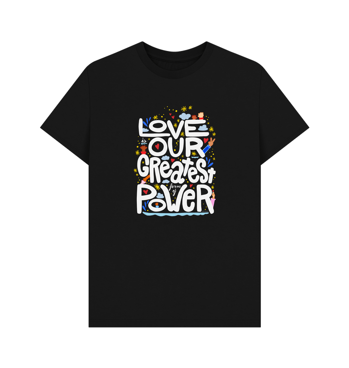 Black Printed T-shirt Front