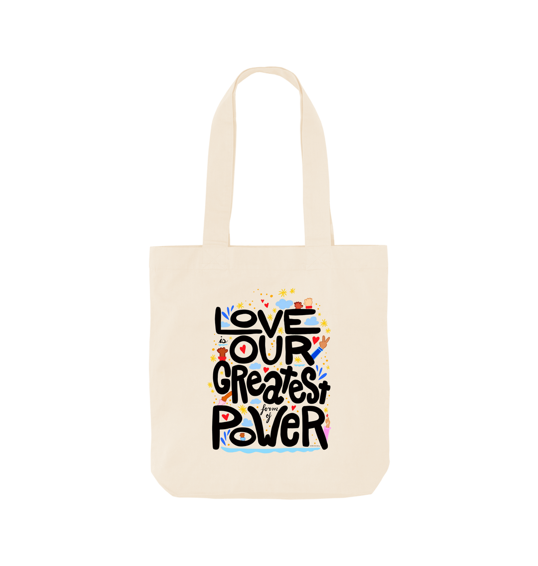 Natural Printed Bag Front