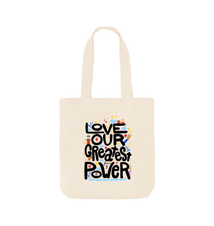 Natural Printed Bag Front