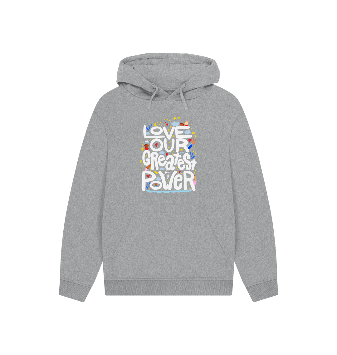Athletic Grey Printed Hoody Front