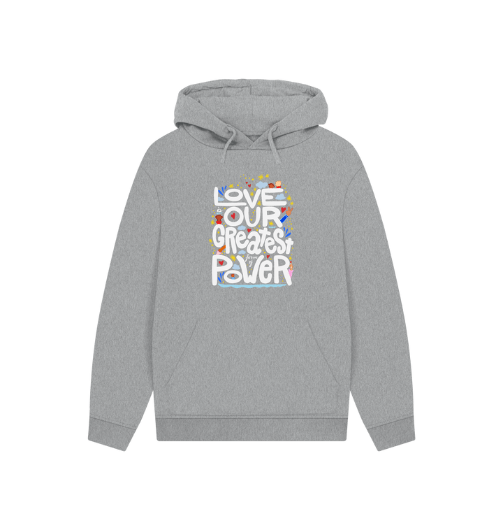 Athletic Grey Printed Hoody Front