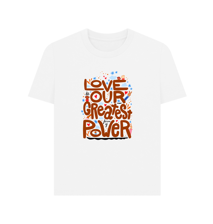 White Printed T-shirt Front