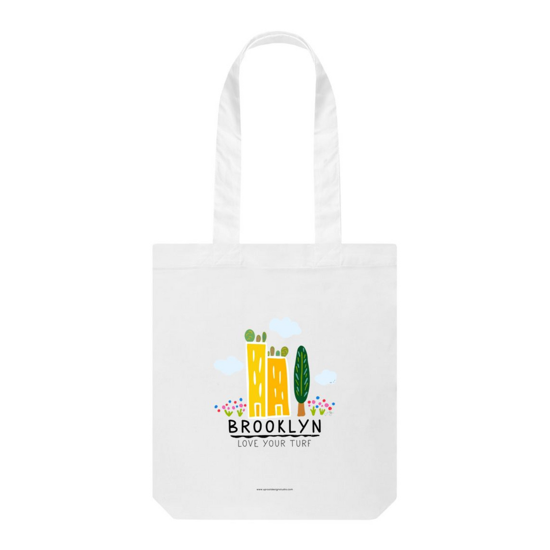 Green Cities 100% Organic Cotton Tote Bag - Brooklyn Love Your Turf