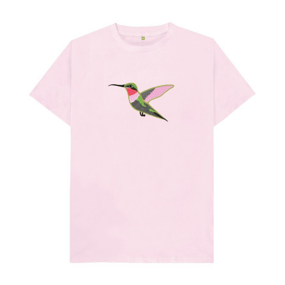 Hummingbird Kids' T-Shirt (pink, mustard or blue)