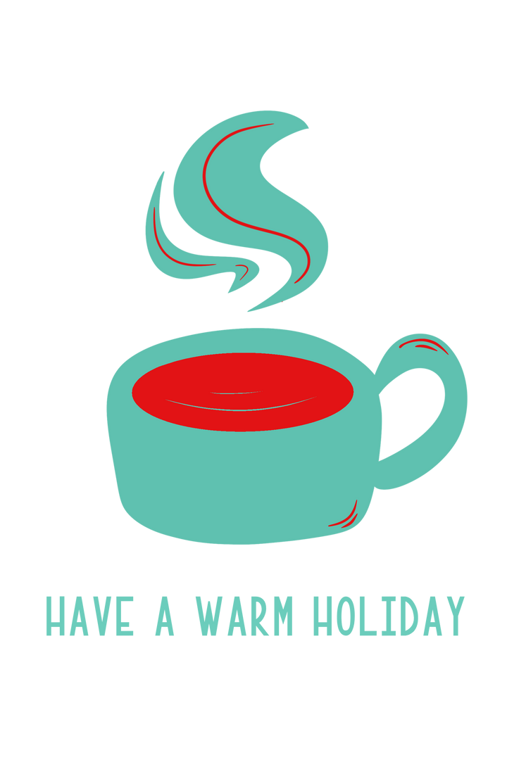 Warming Holiday Mug on White Cream Backgrounds Greeting Cards + Matching Envelope, Blank Inside - Assorted (Winter Wishes)