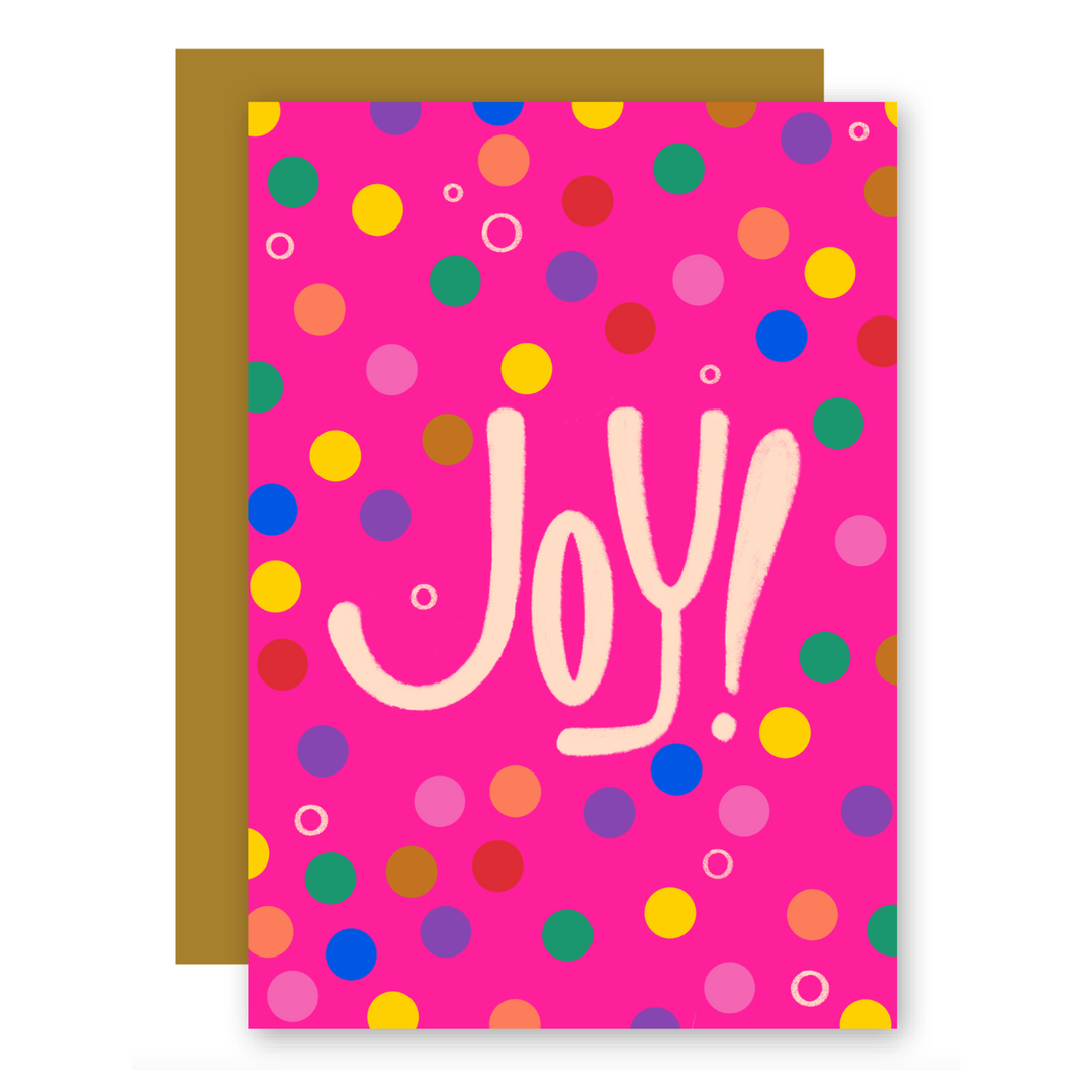 Joy! Holiday Greeting Card + Matching Envelope - Assorted (Winter Wishes)