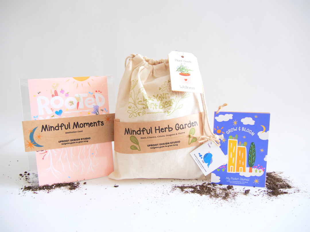 planting seeds of mindfulness Get Growing Mindful Gardening Kit: Mindfulness Journal, Meditation Card + Growing Kit