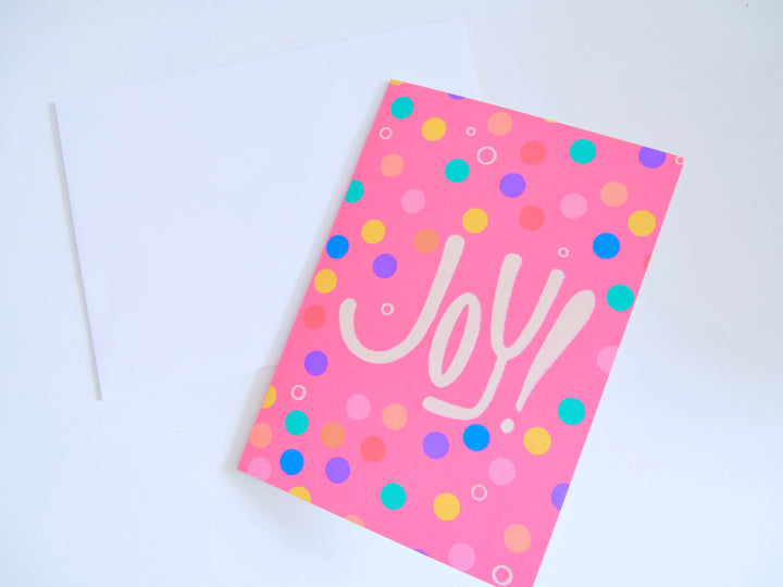 Joy! Holiday Greeting Card + Matching Envelope - Assorted (Winter Wishes)