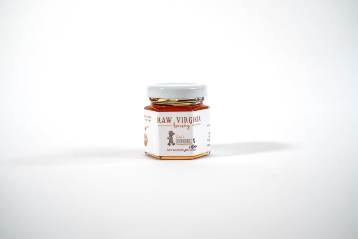 Life is Sweet: Raw Virginia Honey (2oz Hexagonal Glass Jar)