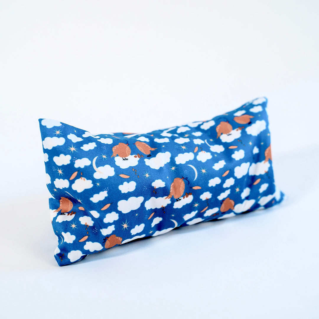 Scented Serenity Eye Pillow - Birds on Blue (Winter Dreaming Collection)