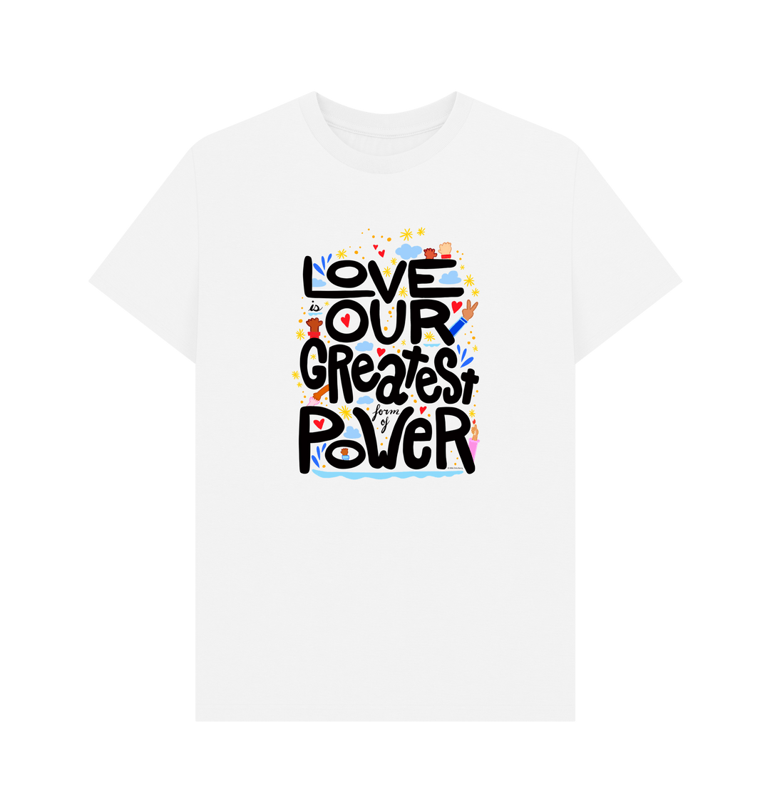White Printed T-shirt Front