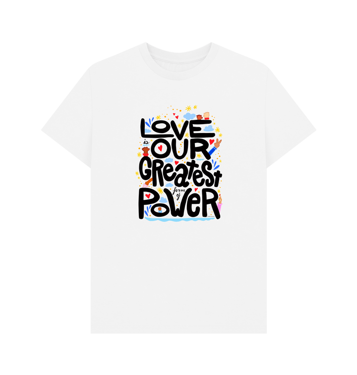 White Printed T-shirt Front