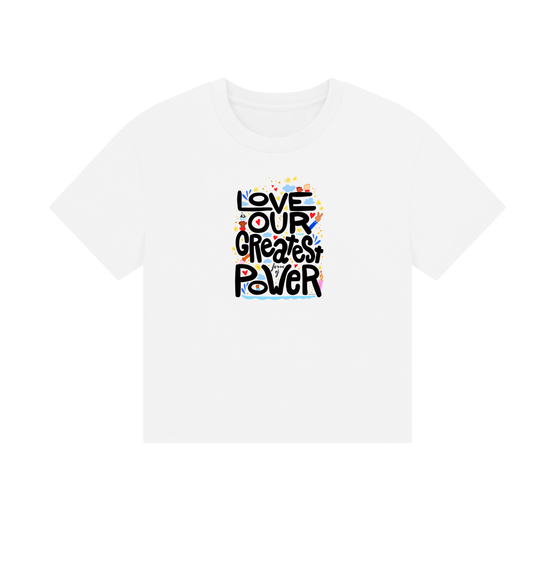 White Printed T-shirt Front