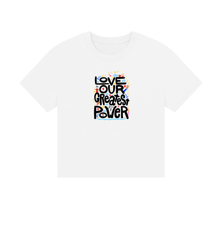 White Printed T-shirt Front