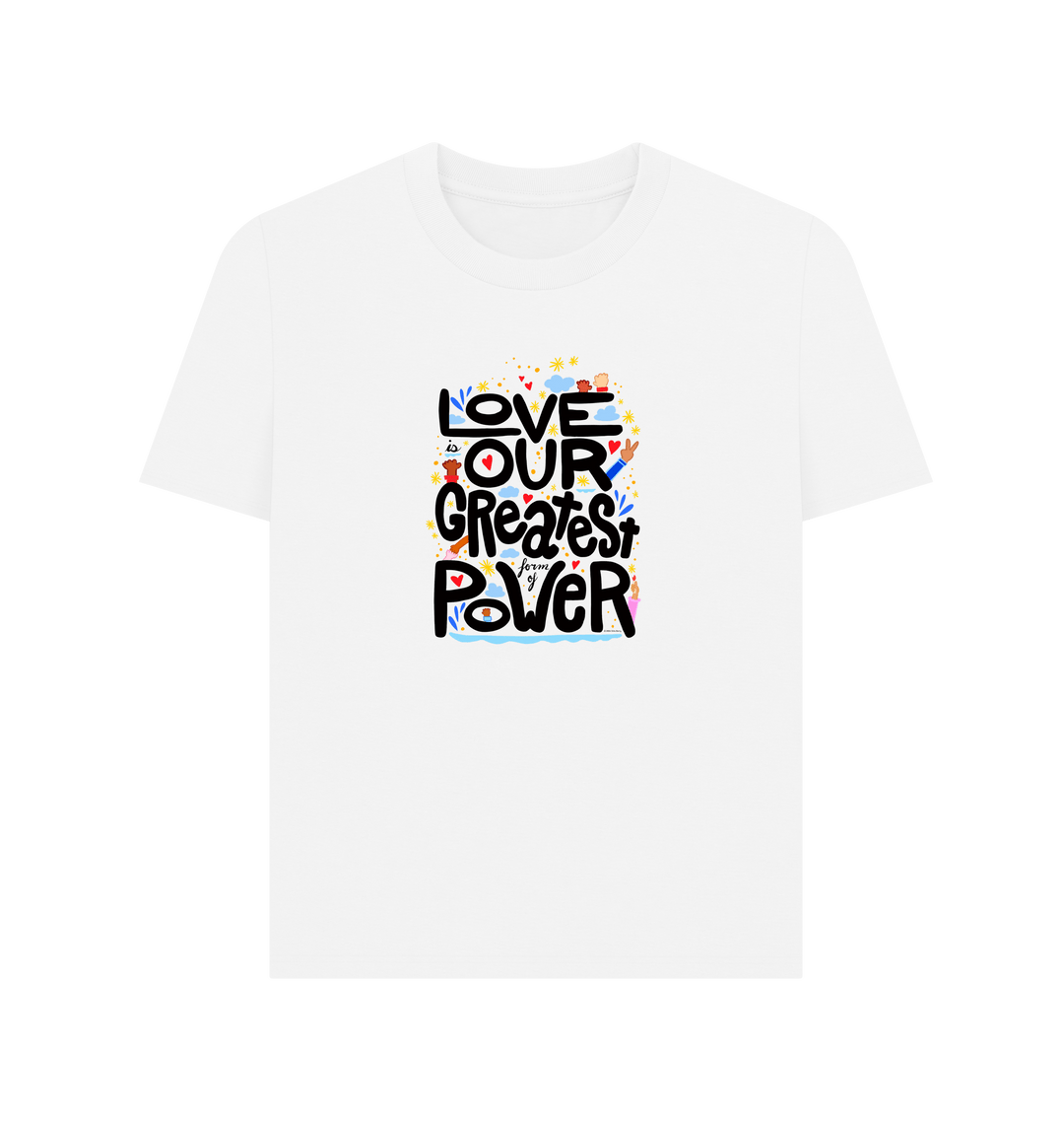 White Printed T-shirt Front