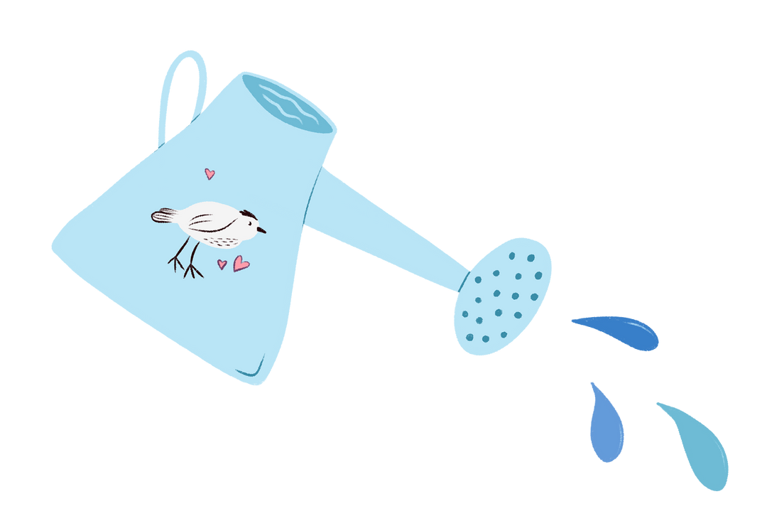 Blue Watering Can Camping Enamel Mug (Tend Collection)
