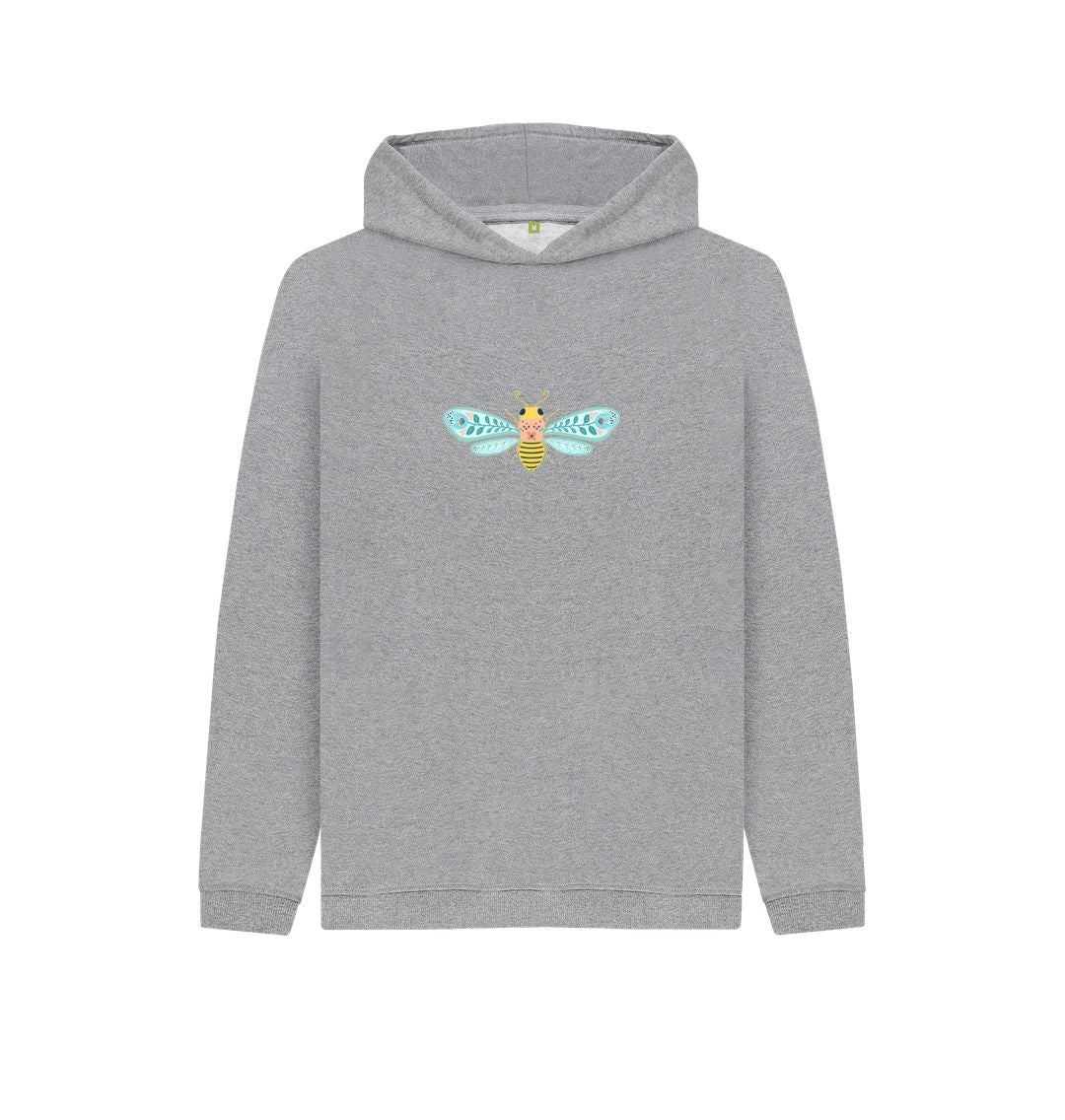 Athletic Grey Cozy Bee Pullover Hoodie Sweatshirt Assorted Colors (Kids)