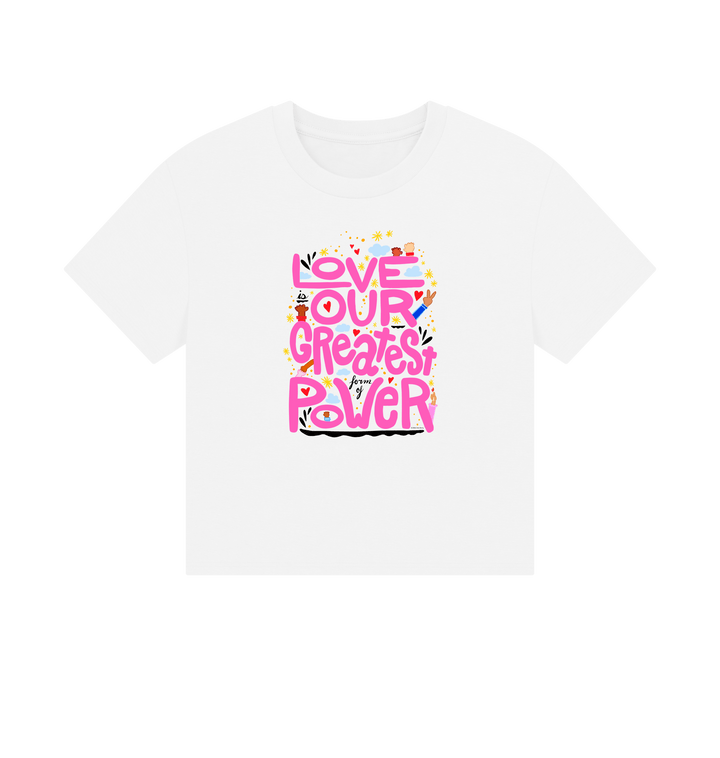 White Printed T-shirt Front