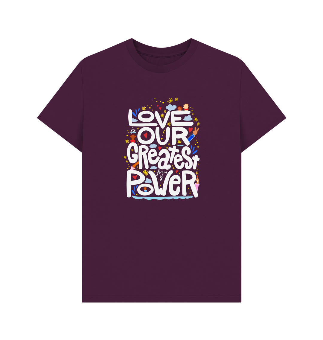 Purple Printed T-shirt Front