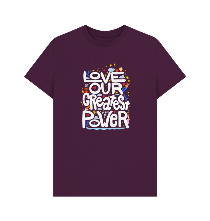 Purple Printed T-shirt Front