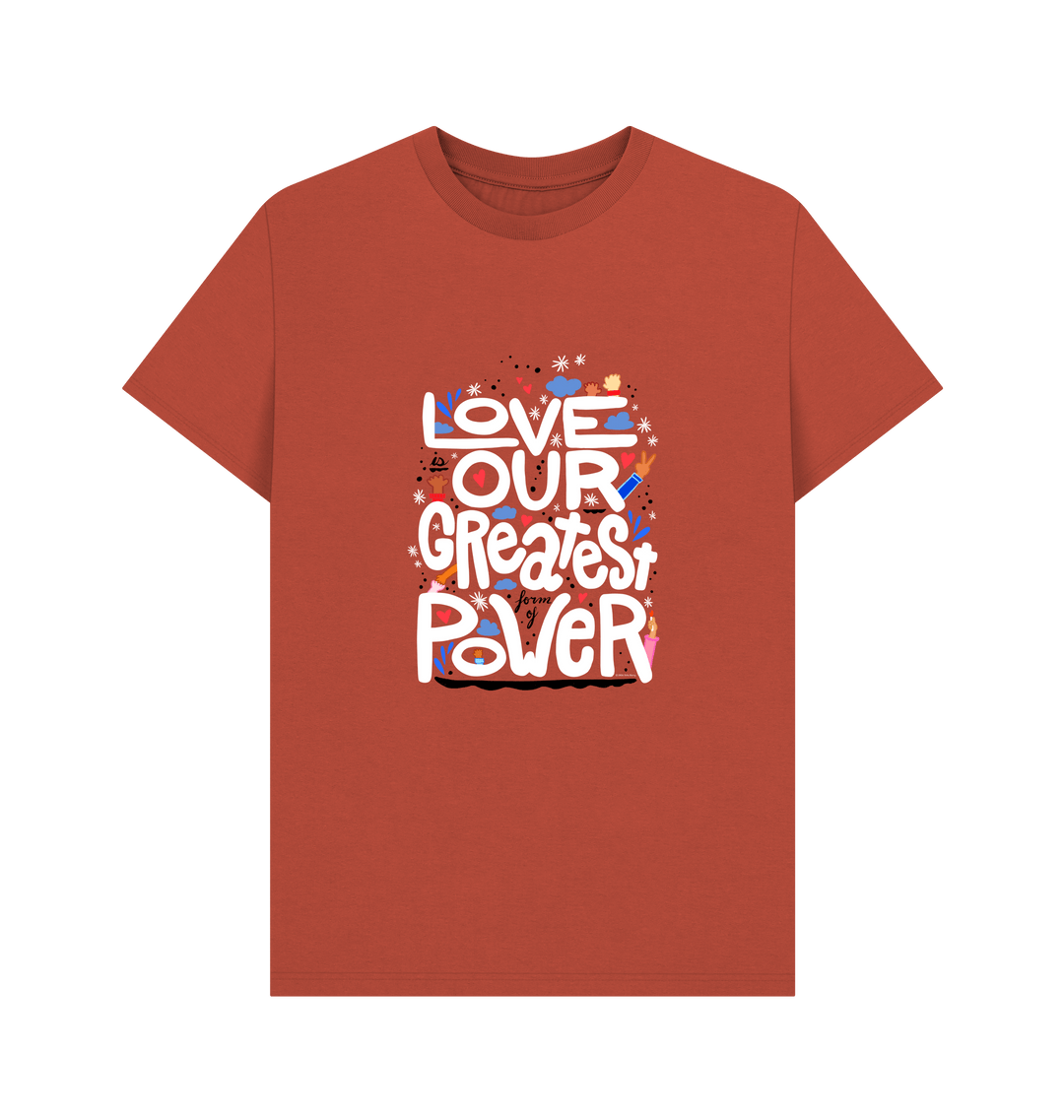 Rust Printed T-shirt Front