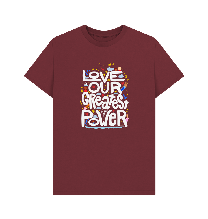 Red Wine Printed T-shirt Front