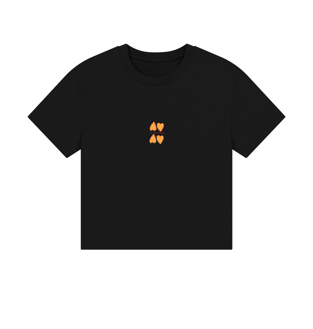 Black Printed T-shirt Front