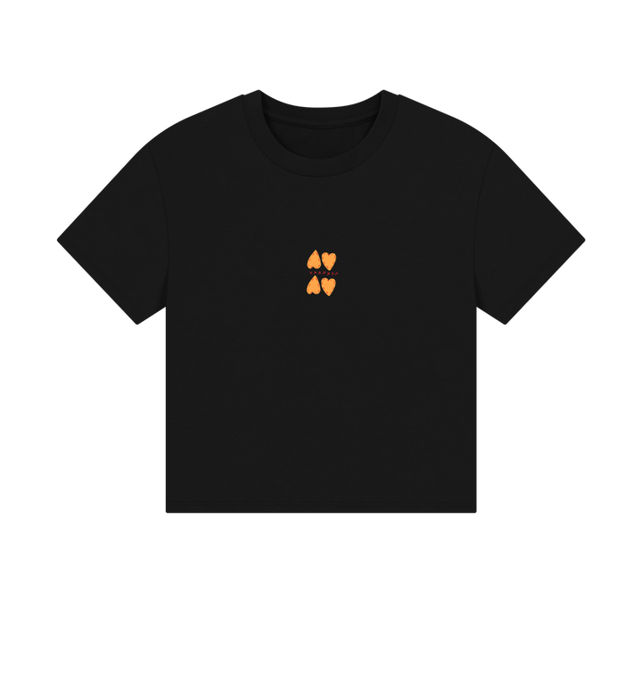 Black Printed T-shirt Front