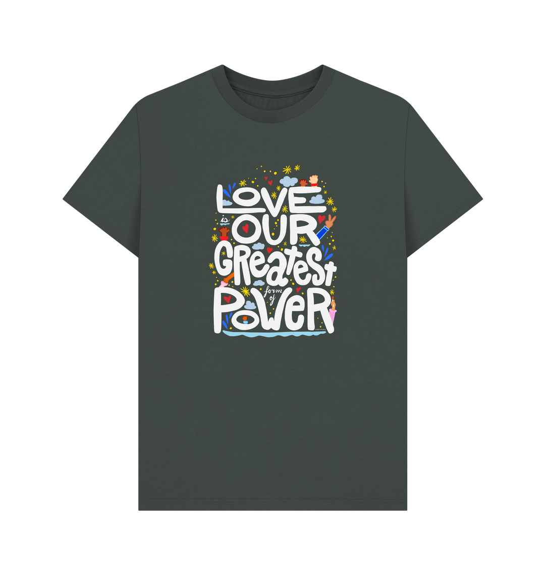 Dark Grey Printed T-shirt Front