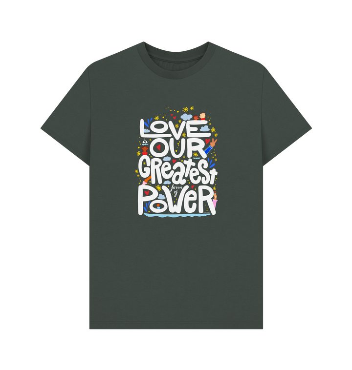Dark Grey Printed T-shirt Front