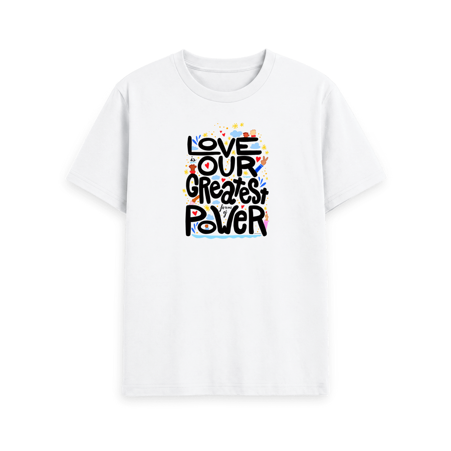 White Printed T-shirt Front