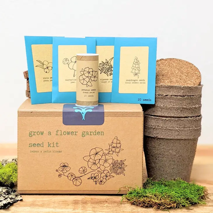 "Get Growing" Mindful Gardening Kit: Mindfulness Journal, Meditation Card +  Growing Kit - Assorted (Grow & Bloom)