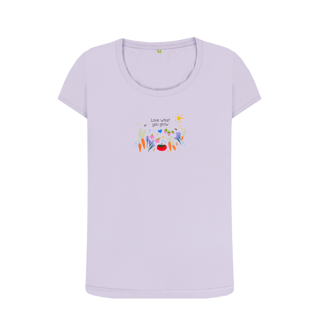 Violet Printed T-shirt Front
