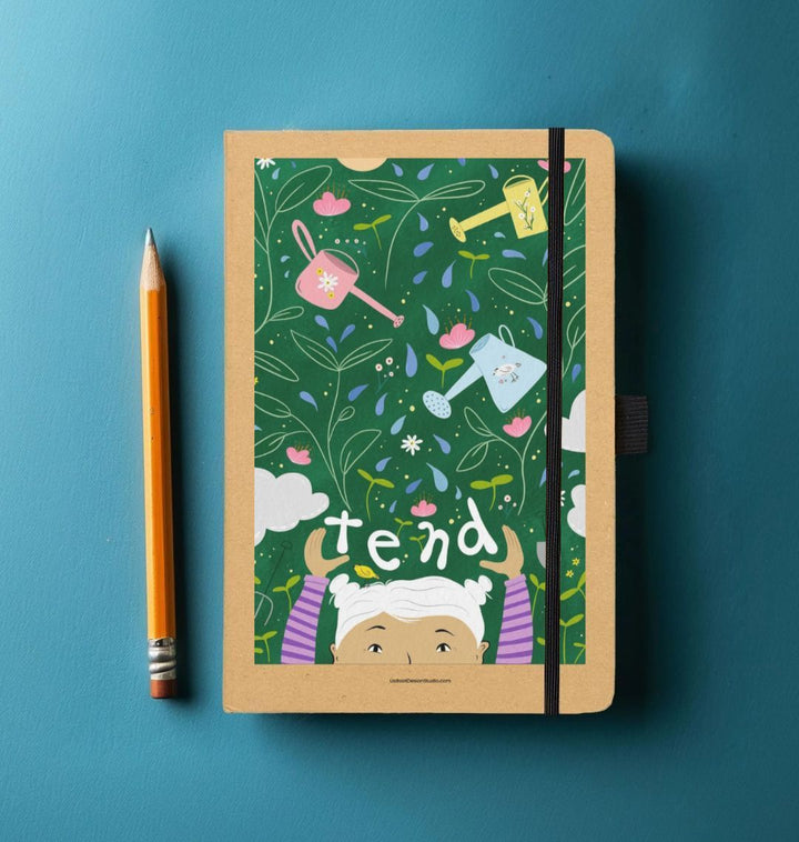 Tend Flowers & Watering Cans Eco-Friendly Journal (Kraft)