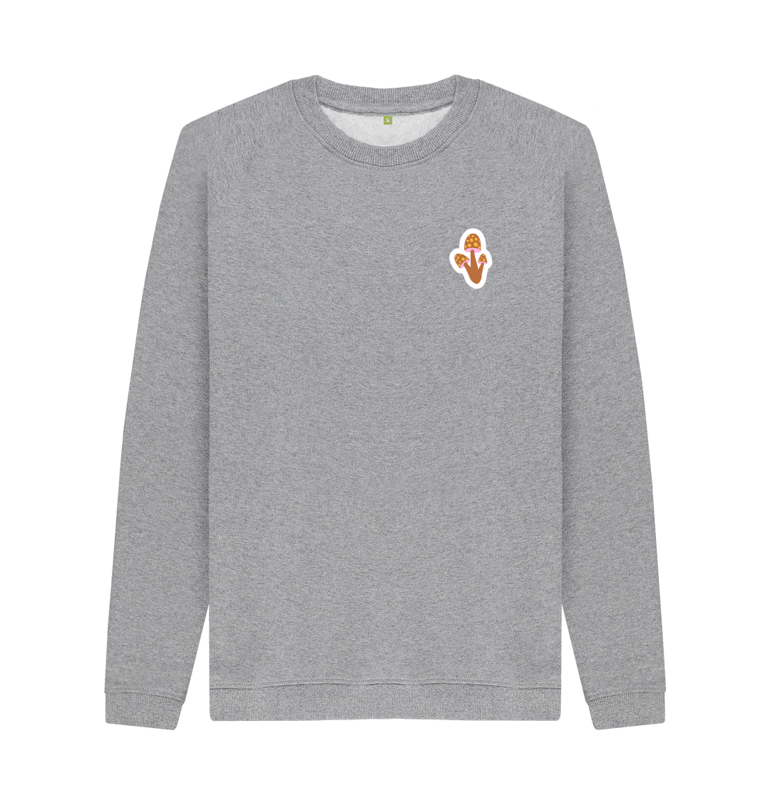 Light Heather Printed Sweater Front