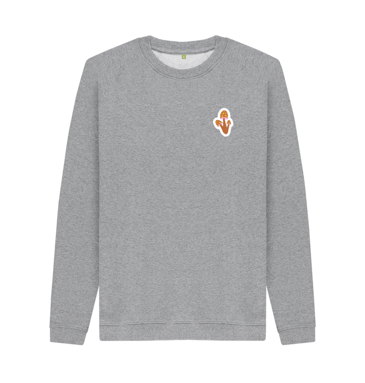 Light Heather Printed Sweater Front