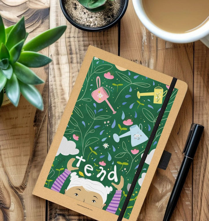 Tend Flowers & Watering Cans Eco-Friendly Journal (Kraft)