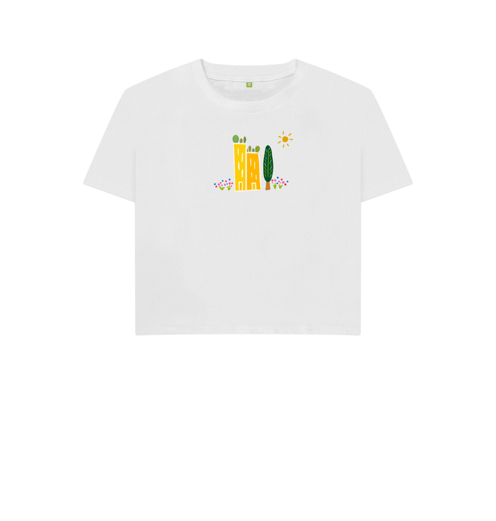 White Printed T-shirt Front