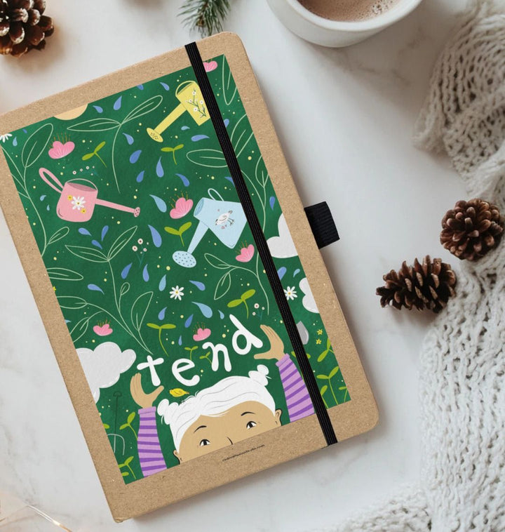 Tend Flowers & Watering Cans Eco-Friendly Journal (Kraft)