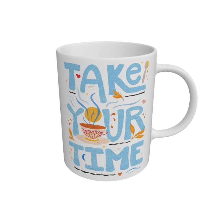 White Take Your Time Eco-Friendly Mug (White 110z)