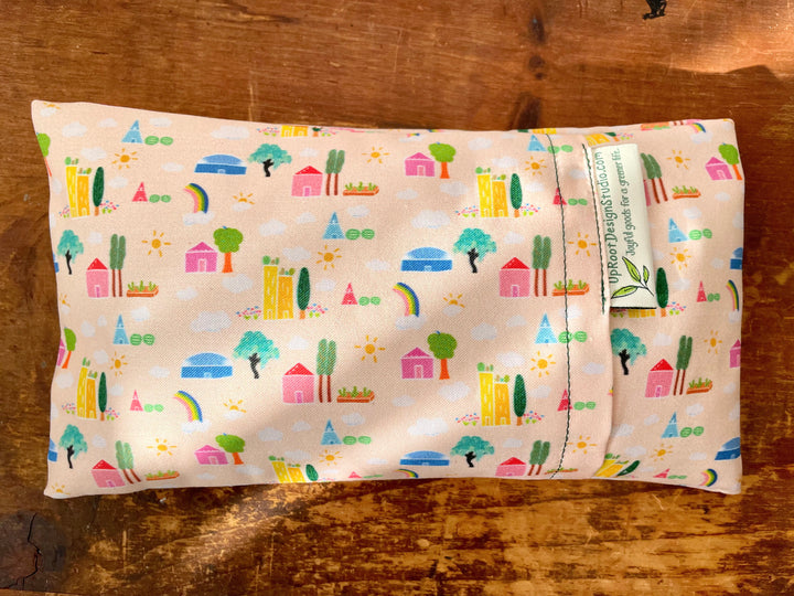 Scented Serenity Eye Pillow - Green Cities Pattern (Grow & Bloom Collection)